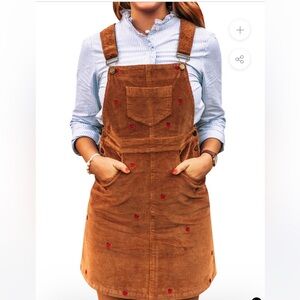 SO Womens Corduroy Jumper Dress - size Small